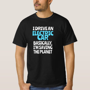 T-shirt Je Conduis Une Voiture Électrique