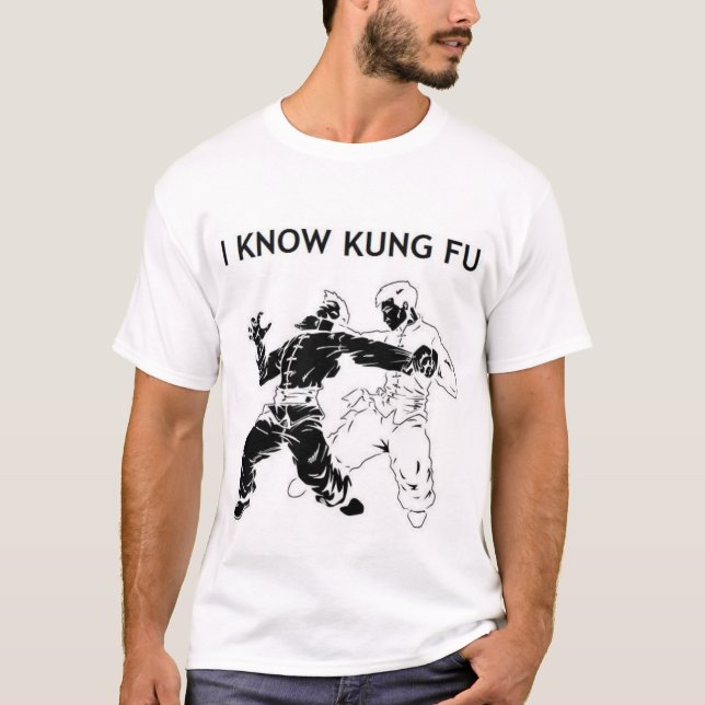 T-shirt Je connais Kung Fu (Devant)