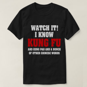 T-shirt Je connais Kung Fu et Kung Pao - Funny Martial Art
