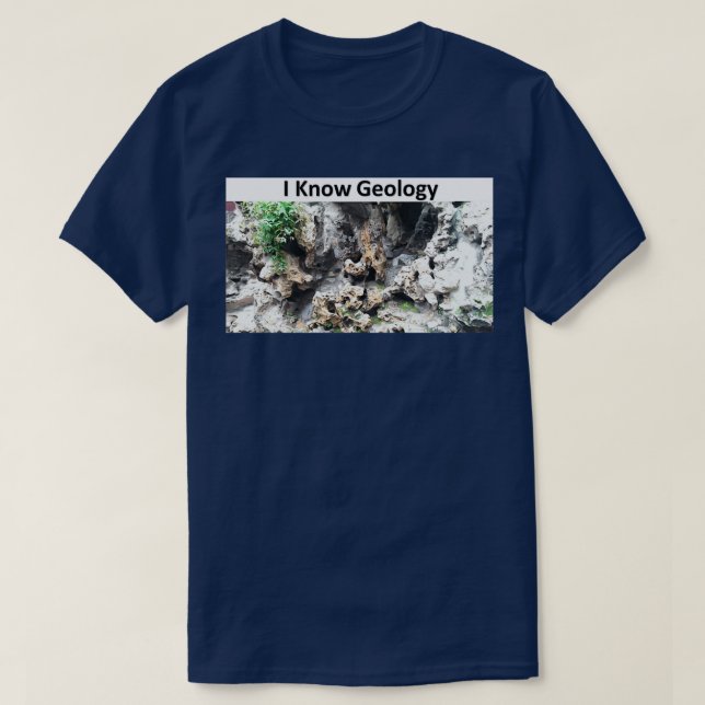 T-shirt Je connais la géologie (Design devant)