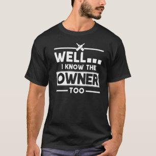 T-shirt Je Connais Le Propriétaire De Bartender Citer Bart
