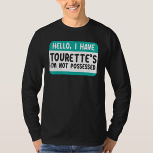 T-shirt Je Connais Le Syndrome Tourette Et Le Ruban Turquo