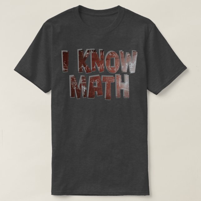 T-shirt Je connais les maths (Design devant)