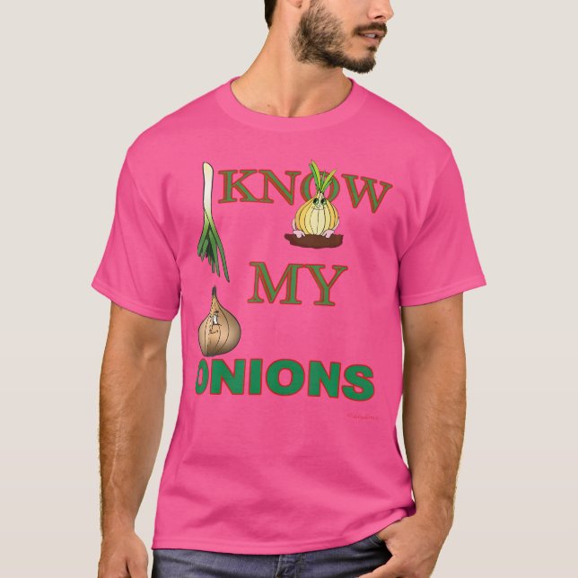 T-shirt Je connais mes oignons (Devant)