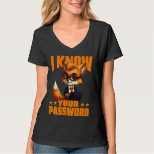 T-shirt Je Connais Votre Mot De Passe Hacker Hacking Cyber