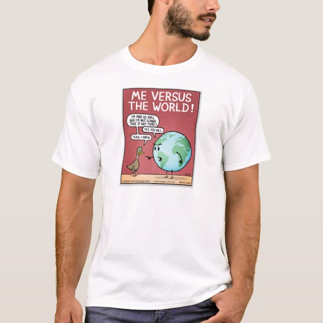 T-shirt Je contre le monde (Devant)