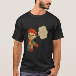 T-shirt Je couds ce patchwork de poupée drôle de couture m