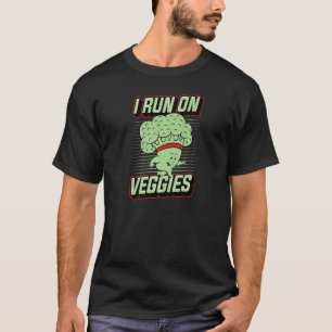 T-shirt Je Coups Sur Un Plante Légume Basé Vegan Athlete R