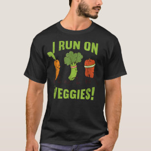 T-shirt Je Coure Sur Légume Vegetable Plante végétarien Dr