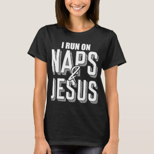 T-shirt Je Coure Sur Les Naps Et Jésus Religion Dieu Eglis