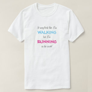 T-shirt Je cours à l'intérieur