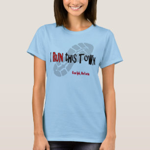 T-shirt Je cours cette ville - tout le réservoir de sport