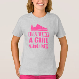 T-shirt Je cours comme une fille