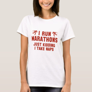 T-shirt Je Cours Des Marathons