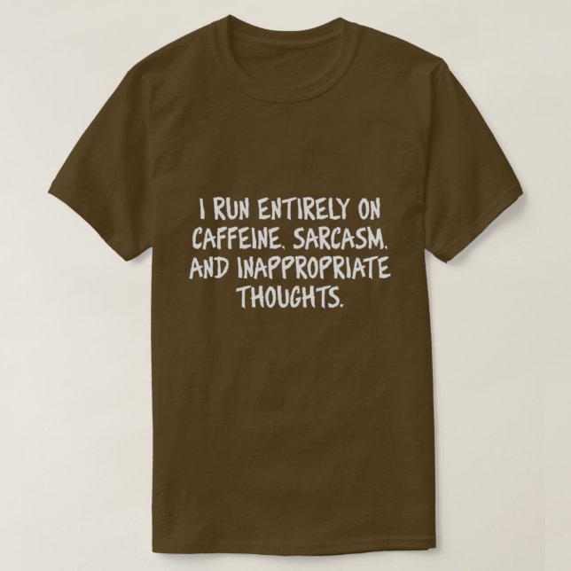T-shirt Je cours entièrement... (Design devant)