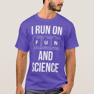 T-shirt Je Cours Fun Et Science I