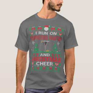 T-shirt Je Cours Sur Espresso Martini Et Noël Joyeux Vilai