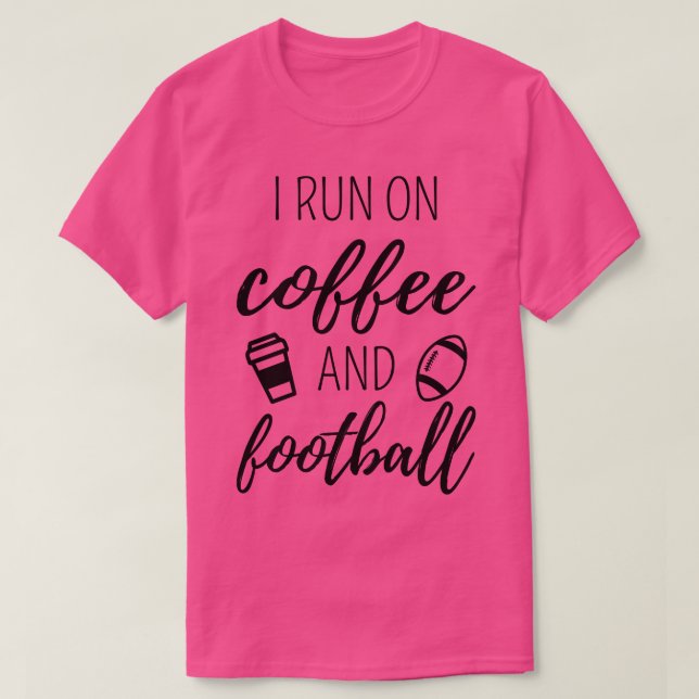 T-shirt Je Cours Sur Le Café Et Je (Design devant)