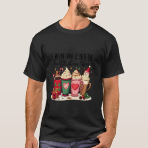 T-shirt Je cours sur le café et les vacances de Noël Famil