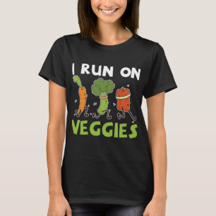 T-shirt Je Cours Sur Légume Fruit Légumes Végétariens
