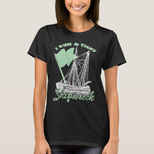 T-shirt Je Cours Sur Un Étroite Épave Mère De Jumeaux