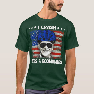 T-shirt Je Crash Vélos Et Économies Drôle Accident De Vélo