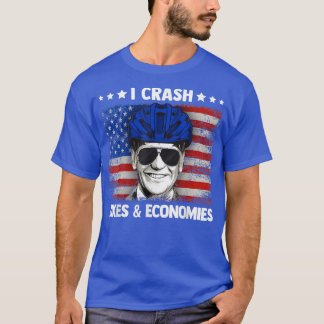 T-shirt Je Crash Vélos Et Économies Drôle Accident De Vélo