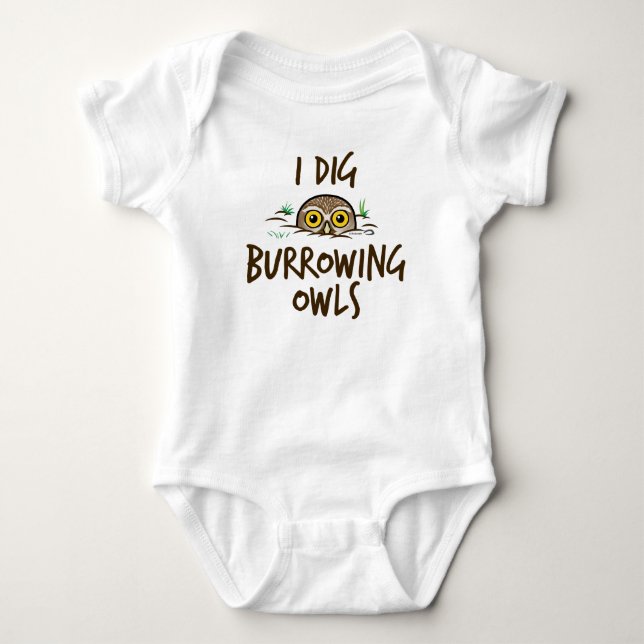 T-shirt Je creuse creuser des hiboux (Devant)