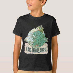 T-shirt Je creuse des dinosaures pour des chasseurs de