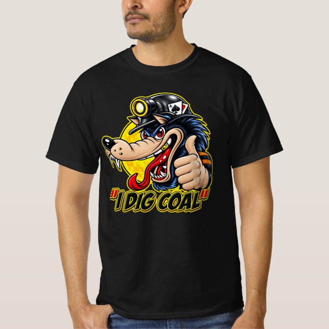 T-SHIRT JE CREUSE LE CHARBON (Devant)
