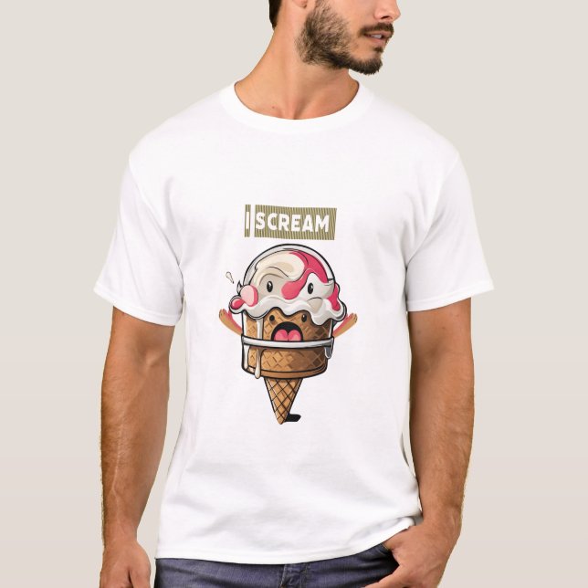 T-shirt je crie (Devant)