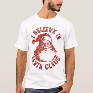 T-shirt Je crois à la chemise du père noël