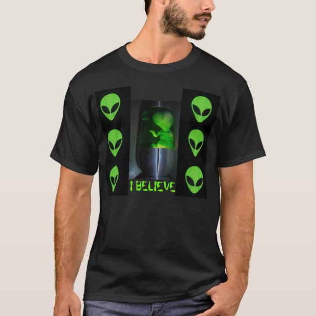 T-SHIRT JE CROIS, ALIEN BÉBÉ (Devant)