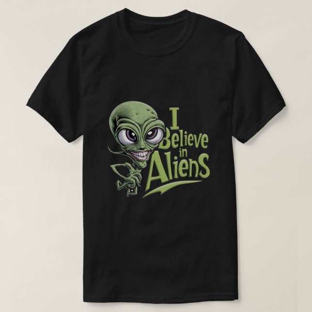 T-shirt Je Crois Aux Aliens (Design devant)