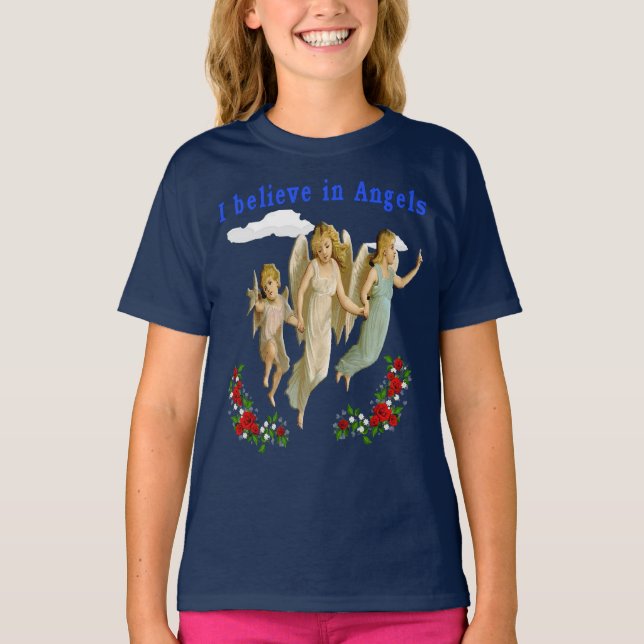 T-shirt Je crois aux anges (Devant)
