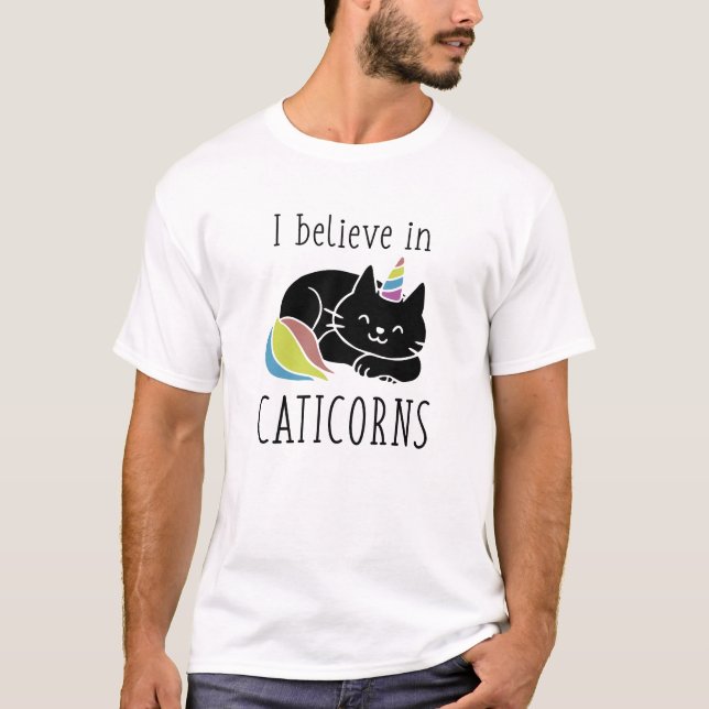T-shirt Je Crois Aux Caticorns (Devant)