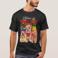 Je Crois Aux Chiens Mignons De Père Noël Qui Porte