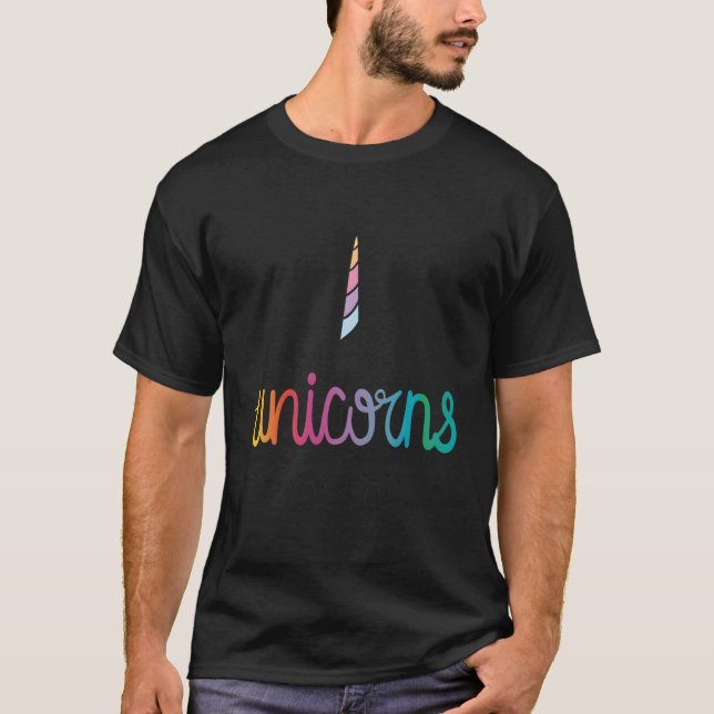 T-shirt Je Crois Aux Licornes (Devant)