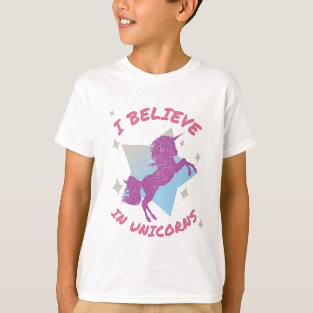 T-shirt Je Crois Aux Licornes (Devant)