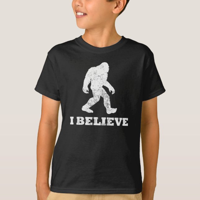 T-shirt Je crois Bigfoot (Devant)