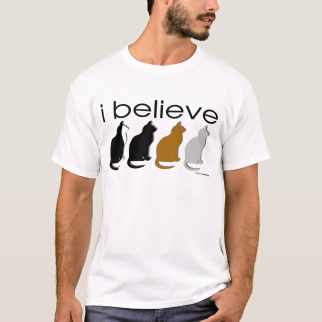 T-shirt Je crois chez les chats 3 (Devant)