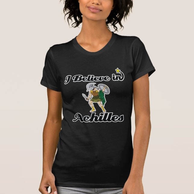 T-shirt je crois en achille (Devant)
