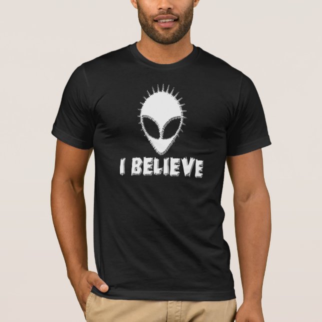T-shirt Je crois en aliens (Devant)