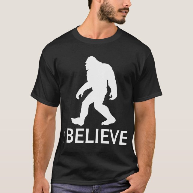 T-shirt Je crois en Bigfoot (Devant)
