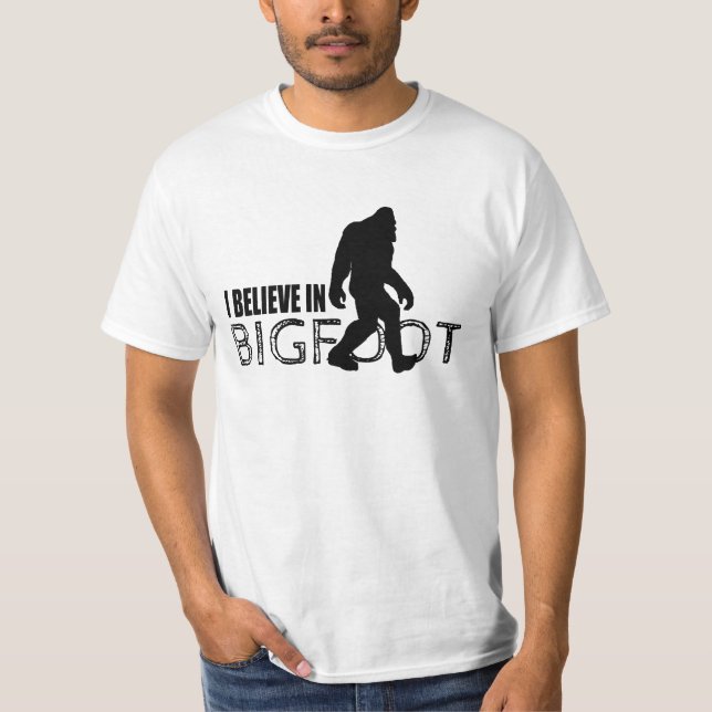 T-shirt Je crois en Bigfoot Sasquatch drôle (Devant)