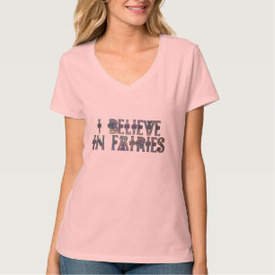 T-shirt Je crois en conception celtique de noeud de fées