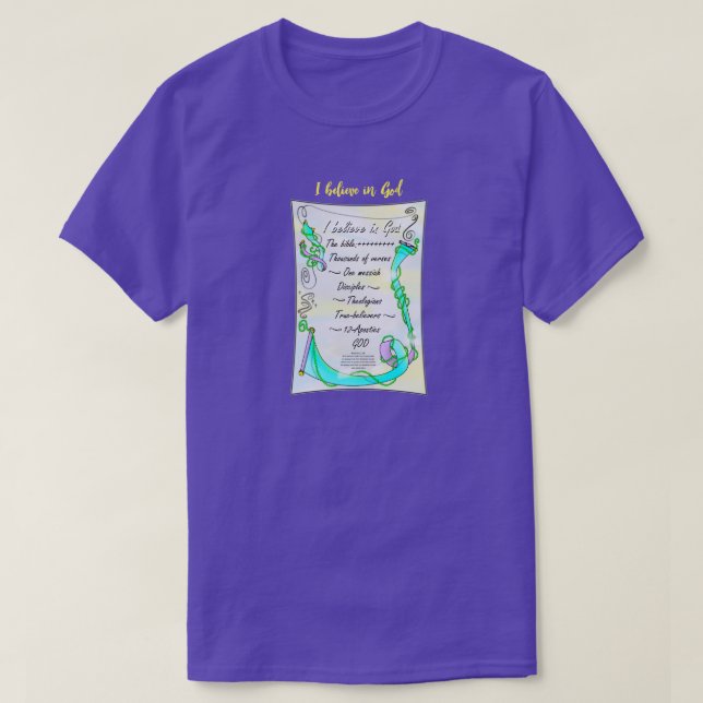 T-shirt Je crois en Dieu xx (Design devant)