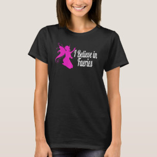 T-shirt Je Crois En Féeries Artsy Pink Fairy