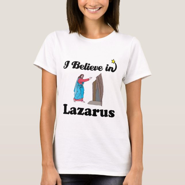 T-shirt je crois en Lazare (Devant)