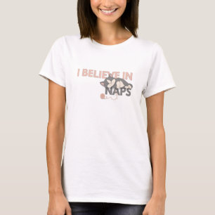 T-shirt Je crois en les siestes Chat mignon endormi